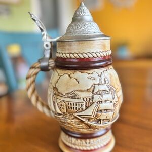 Avon Tall Ships 1977 Vintage Collectible Ceramic Stein Nautical Beer with Box